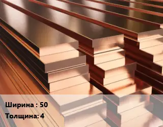 Полоса шина медная 50х4